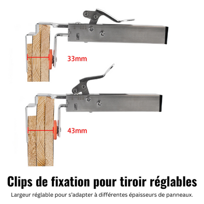 ClampAlign™ – Pinces d’Installation pour Tiroirs avec Verrouillage Express
