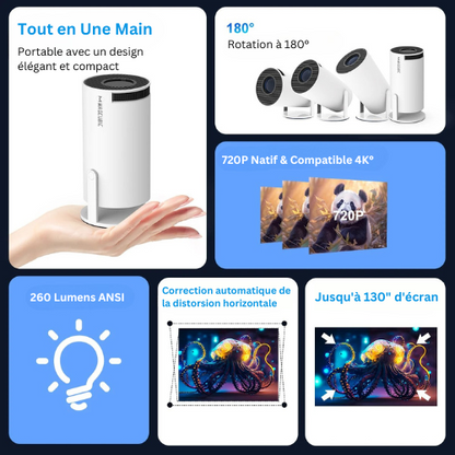 CineCube 4K - Mini Projecteur Intelligent