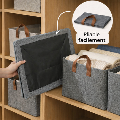 BoxyTidy™ - Boîte de Rangement Pliable Ultra Résistante