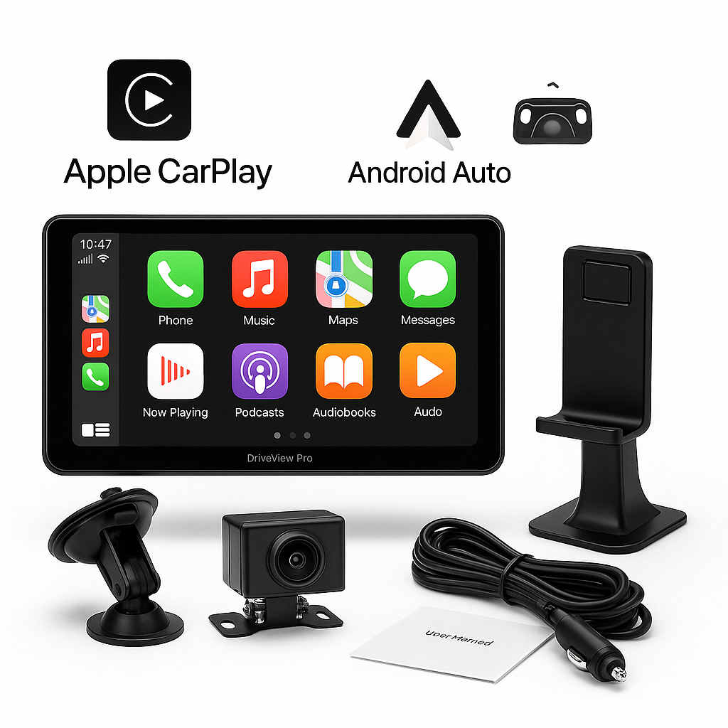 DriveView Pro™ – Transformez votre conduite avec CarPlay sans fil & caméra HD intégrée