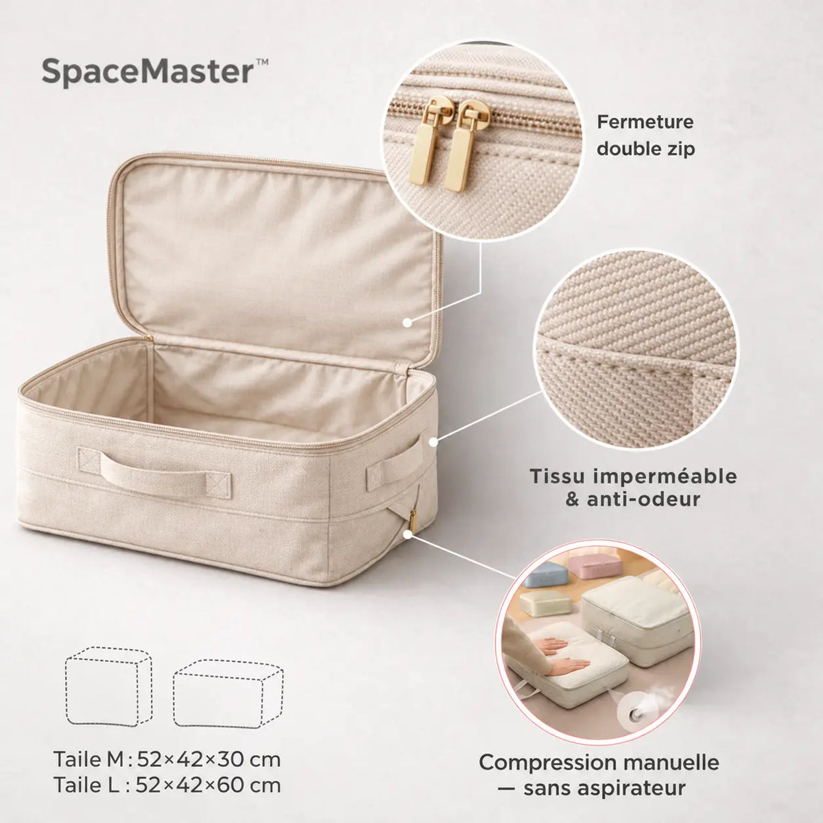 Sac de Compression Ultime - SpaceMaster™ (Voyage)