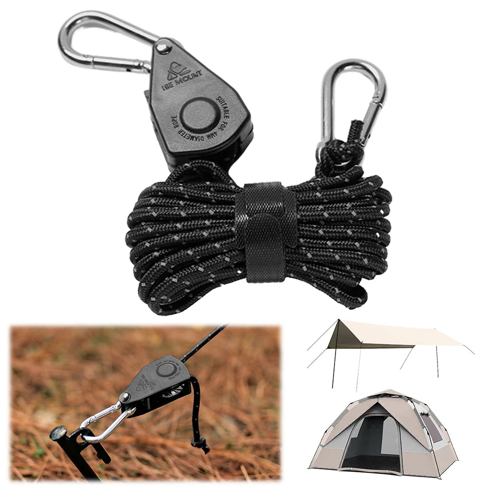 CampingRope – Corde de Camping à Poulie Réglable