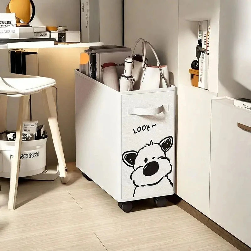 RollBox™ – Panier de Rangement Pliant à Roulettes 40cm