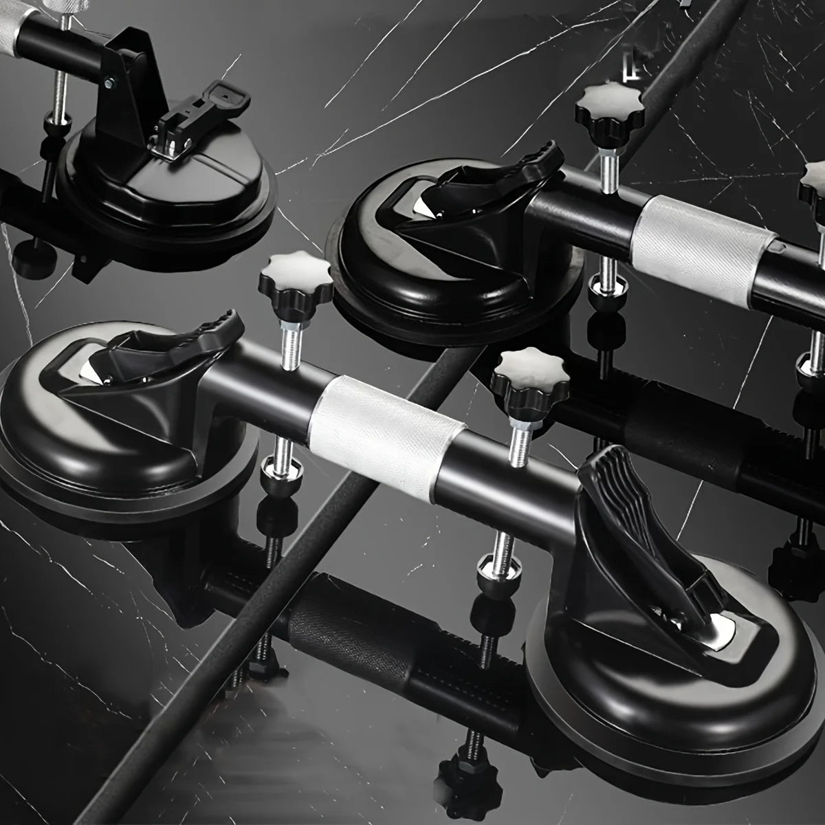 TileGrip Pro™ – Paire de ventouse de Pose Ultra-Résistante pour Carrelage, Marbre & Verre