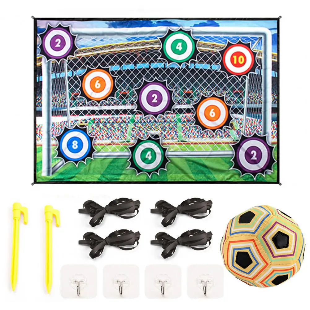 FootFun Max™ – Kit de Football Intérieur/Extérieur XXL pour Enfants (150x100 cm)