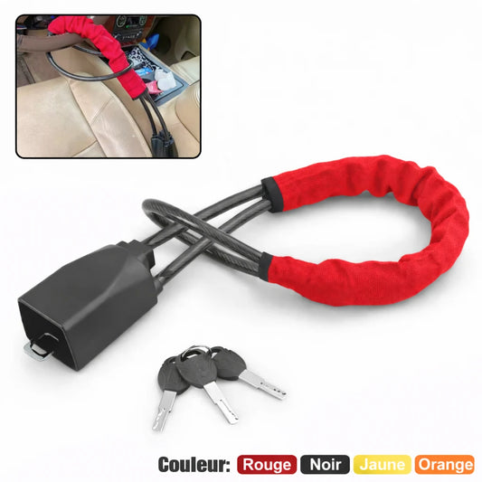 Antivol Volant Voiture — Câble Renforcé avec Cadenas