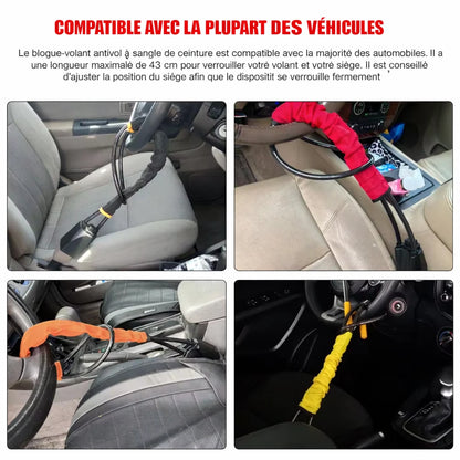Antivol Volant Voiture — Câble Renforcé avec Cadenas